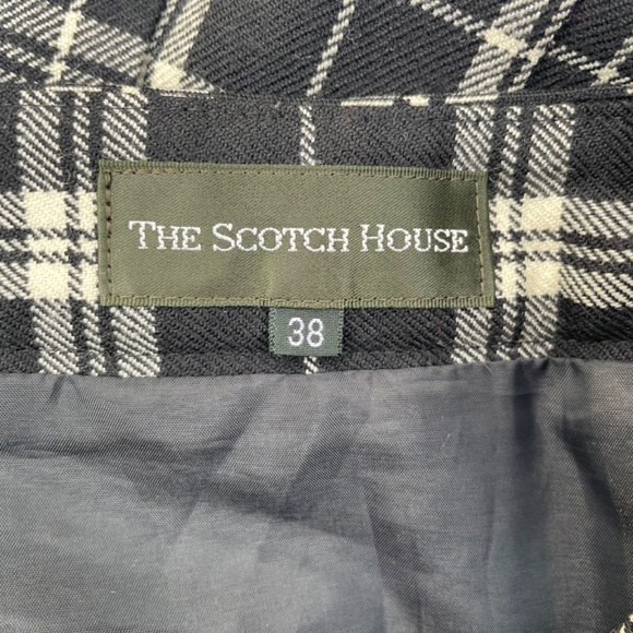THE SCOTCH HOUSE wool tartan plaid pleated kilt midi A Line skirt 28 inch waist - Picture 4 of 4